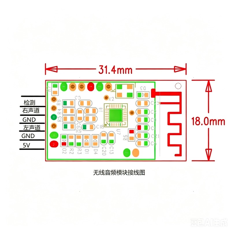 Audio Music Image - โมดูลส่งสัญญาณเสียงไร้สาย 2.4G เชื่อมต่อเสียงได้ทันที เล่นเพลงได้ ไม่มีดีเลย์ ภาพและเสียงคมชัด