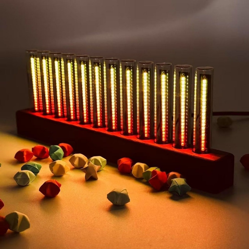 Audio Music Visualizer - ไฟ LED 12 หลอด สีสันครบถ้วน สำหรับติดตั้งในรถยนต์