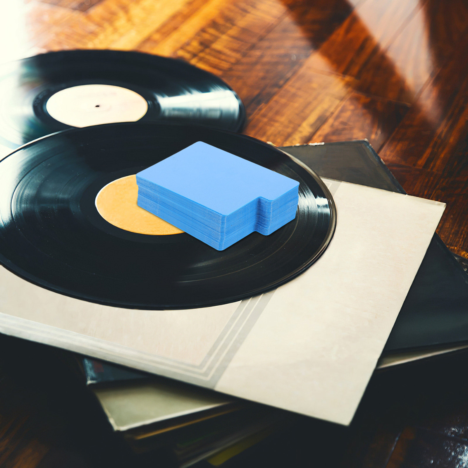 Audio And Music Separate - แผ่นกั้นแผ่นเสียงไวนิล 50 ชิ้น DIY แผ่นเปล่าสำหรับเขียนข้อความ ใช้สำหรับแยกแผ่นเสียงในห้องฟังเพลงที่บ้าน