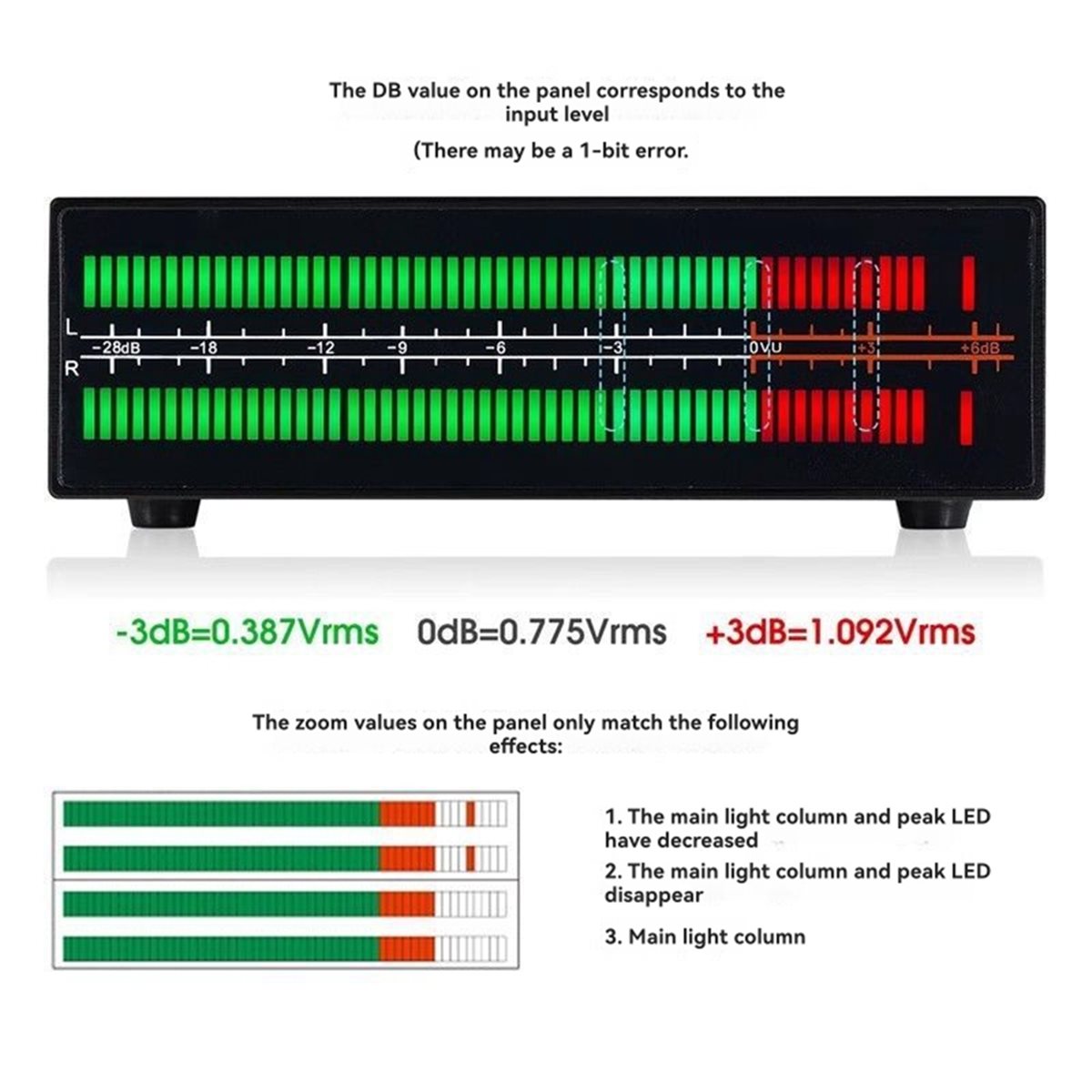 Audio Music Visualizer Free - A40I VU56-PRO เครื่องวิเคราะห์สเปกตรัมเพลงแบบสองช่องสัญญาณ LED เครื่องวัดระดับเสียง MIC