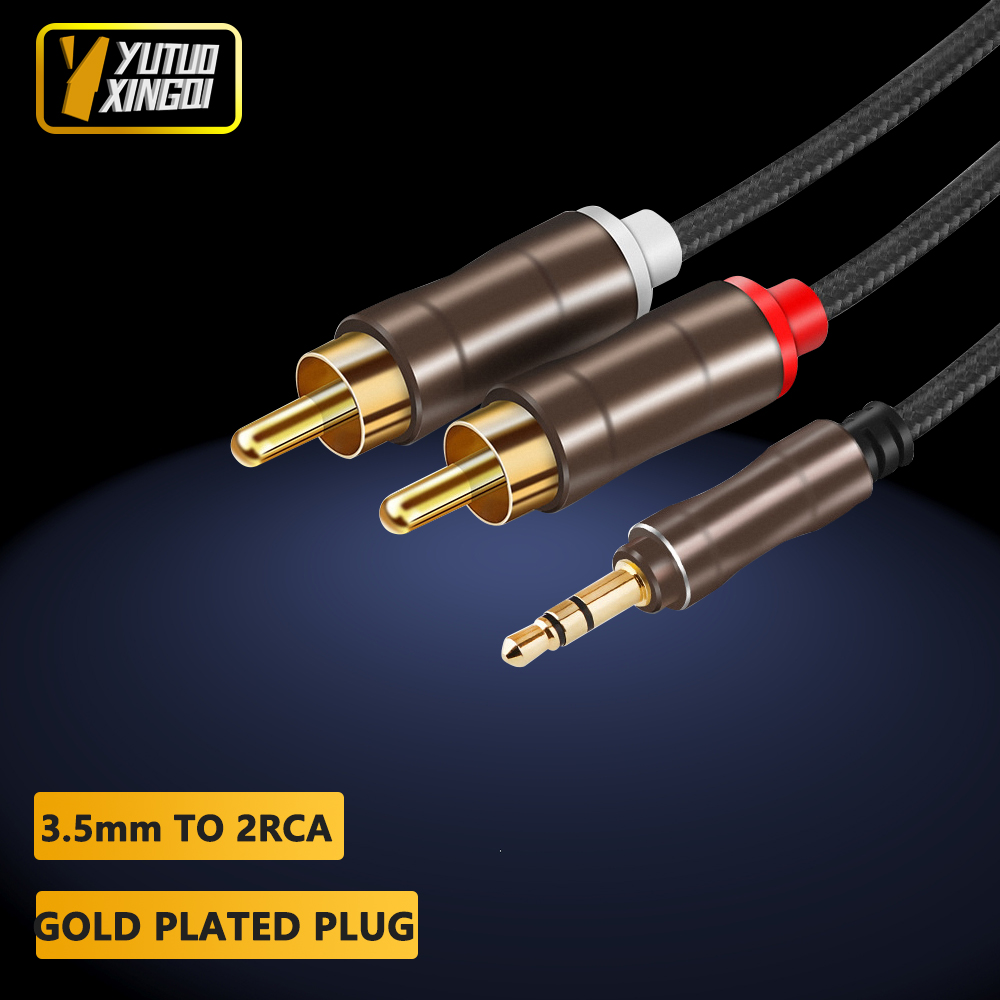 Audio Music Converter - 3.5 มม.ถึง 2RCA Double Lotus Audio