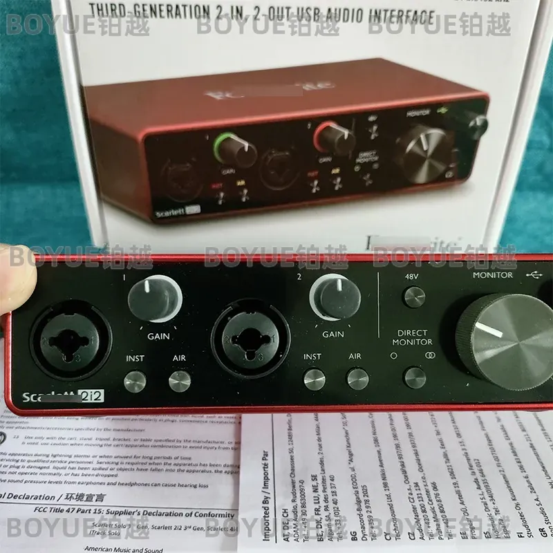 Scarlett 2i2 รุ่นที่ 3 อินเทอร - Audio Music Gen บทวิจารณ์และราคา