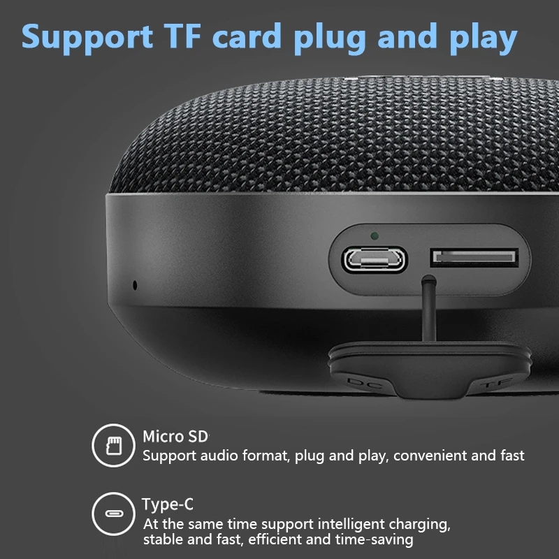 ลำโพงบลูทูธแบบพกพา กล่องเสียงไ - Audio Visualizer Music Player บทวิจารณ์และราคา