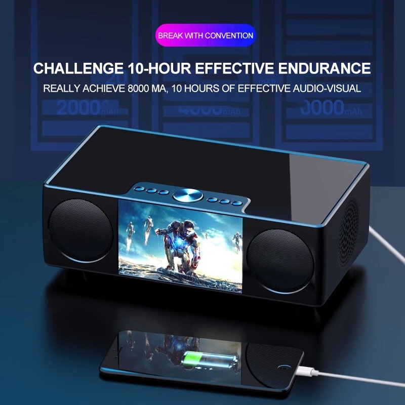 Caixa de SOM S99สเตอริโอไร้สาย - Audio Visualizer Music Player บทวิจารณ์และราคา