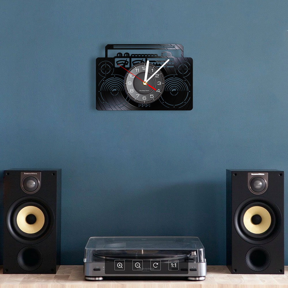 Boombox วิทยุไวนิล LP นาฬิกา G - Audio And Music Separate บทวิจารณ์และราคา