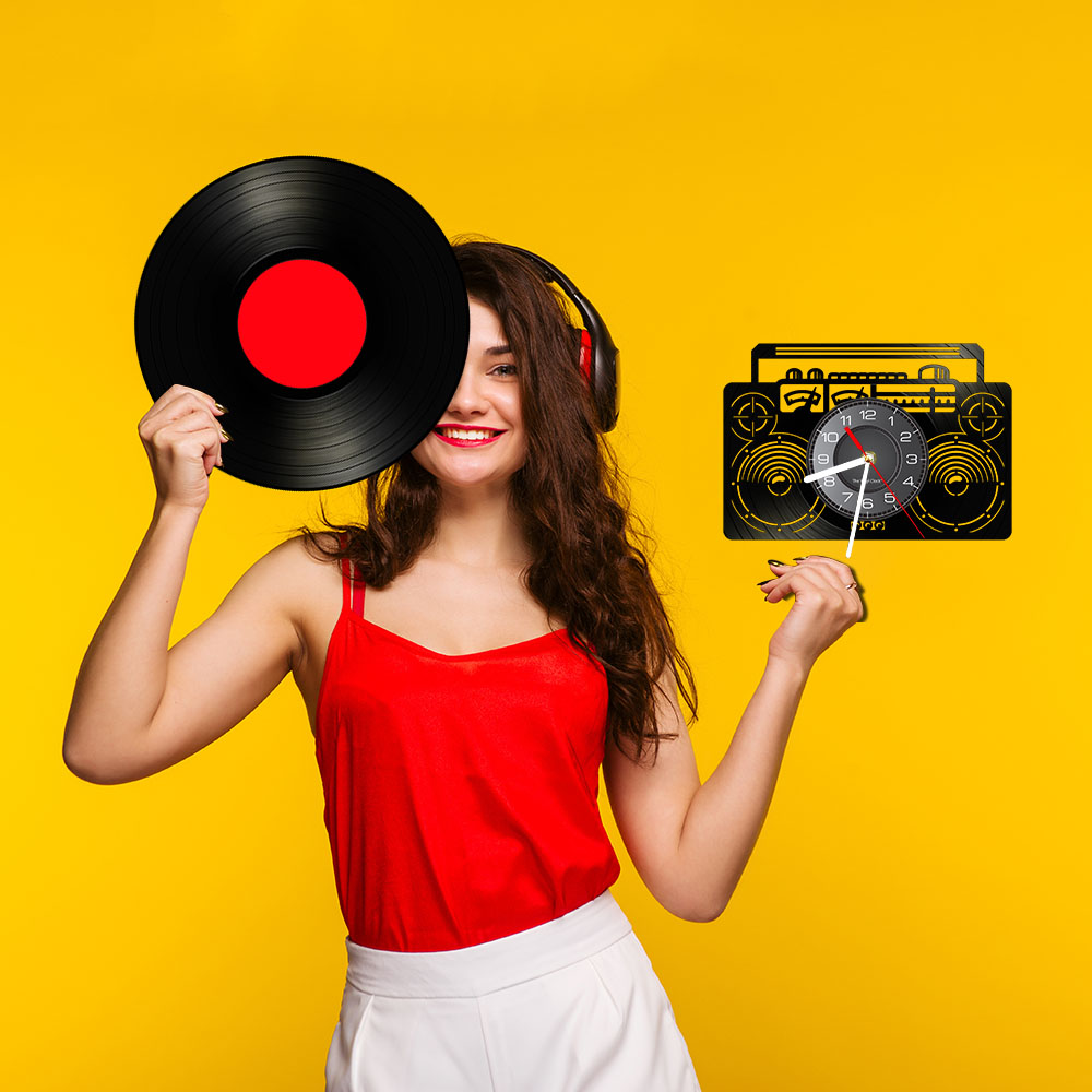 Boombox วิทยุไวนิล LP นาฬิกา G - Audio And Music Separate บทวิจารณ์และราคา