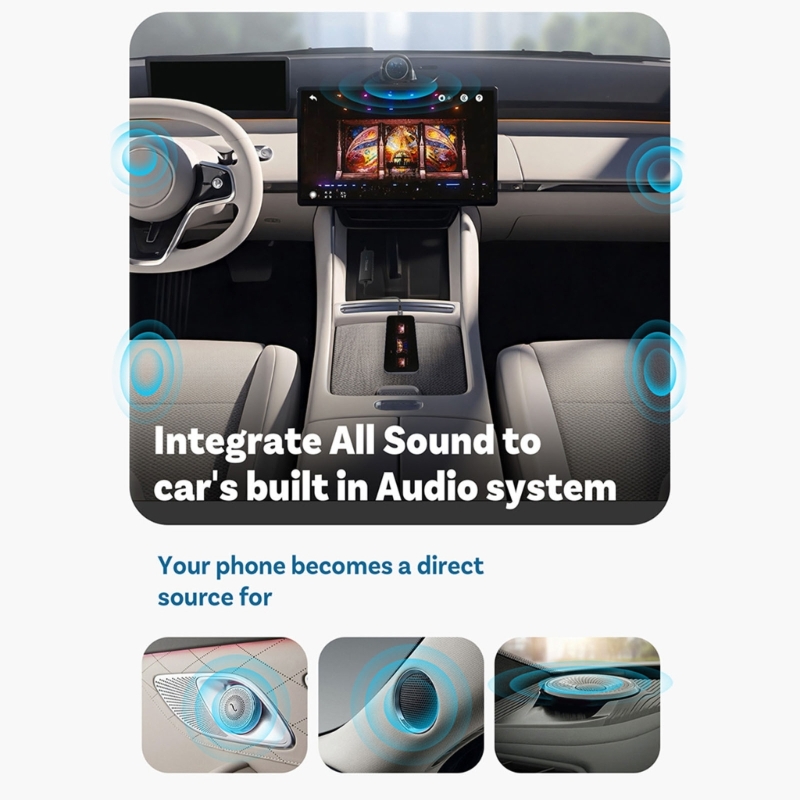 720P 1080P Vehicle Link Compon - Audio Visualizer Music Player บทวิจารณ์และราคา