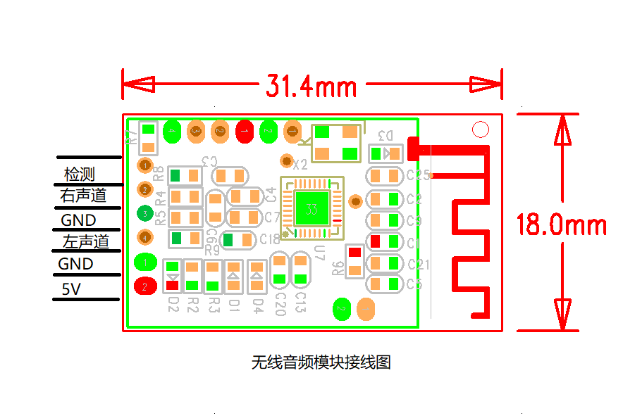 โมดูลส่งสัญญาณเสียงไร้สาย 2.4G - Audio Music Image บทวิจารณ์และราคา
