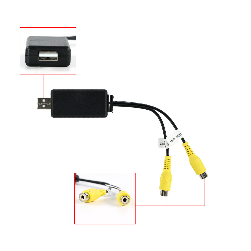 USB To CVBS RCA วิดีโอเอาต์พุต - Audio Music Converter บทวิจารณ์และราคา