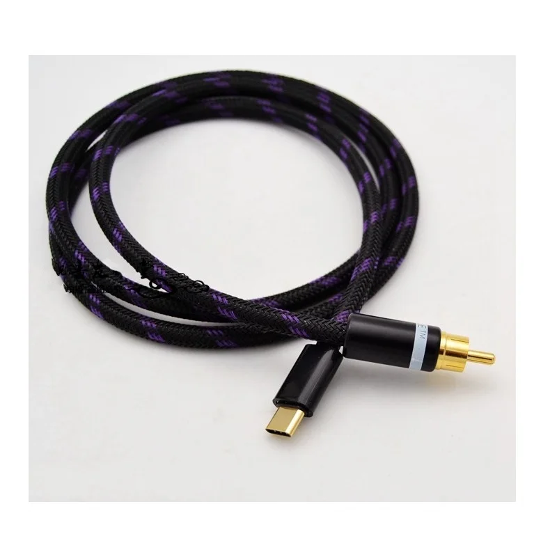 ประเภท-C ถึง RCA สายสัญญาณเสีย - Audio Music Gen บทวิจารณ์และราคา