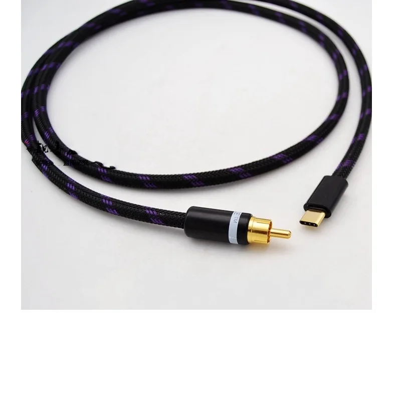 ประเภท-C ถึง RCA สายสัญญาณเสีย - Audio Music Gen บทวิจารณ์และราคา