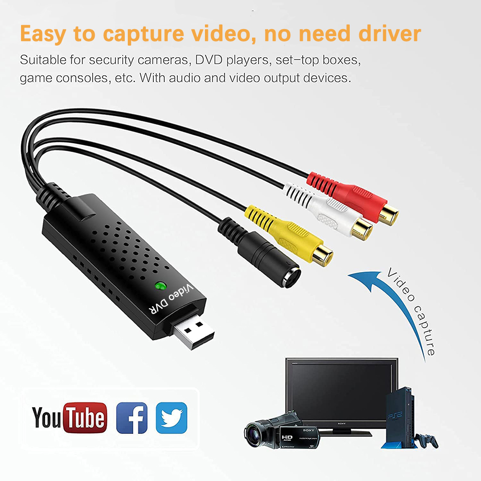 USB Video Capture Card Easy Ca - Audio Music Converter บทวิจารณ์และราคา