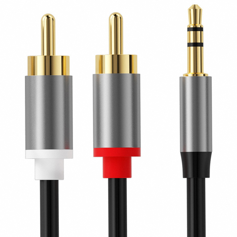 3.5 มม.ถึง 2RCA Double Lotus A - Audio Music Converter บทวิจารณ์และราคา