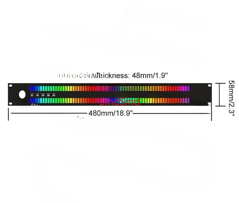 จอแสดงผลสเปกตรัมดนตรี LED 128  - Audio Music Visualizer Free บทวิจารณ์และราคา