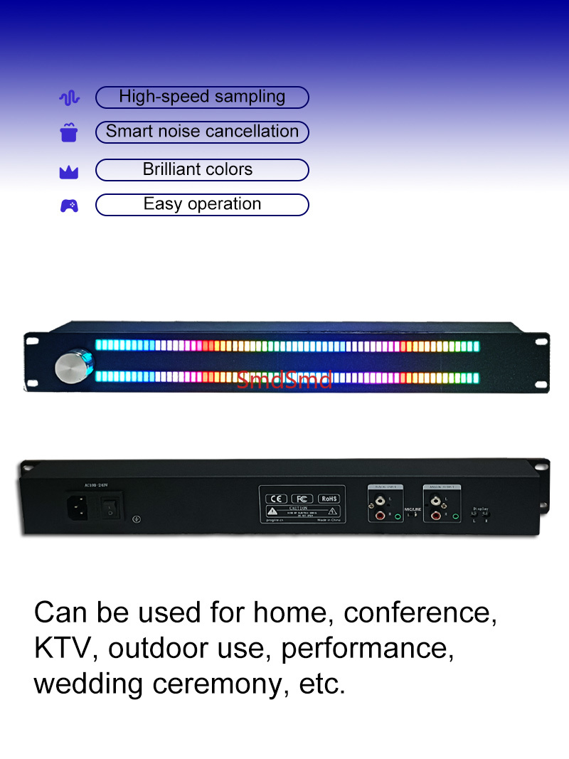 จอแสดงผลสเปกตรัมดนตรี LED 128  - Audio Music Visualizer Free บทวิจารณ์และราคา